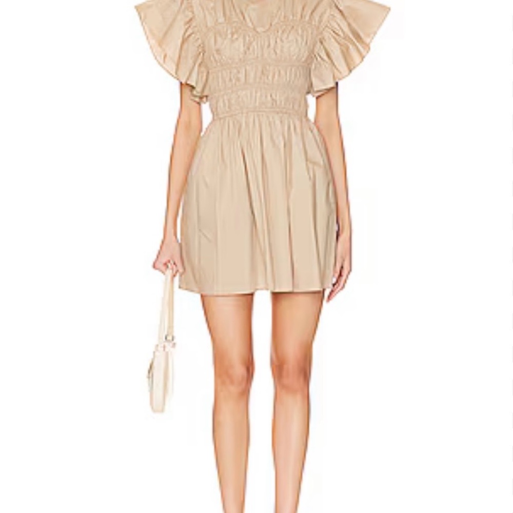 Misa Los Angeles Cream Mini Dress